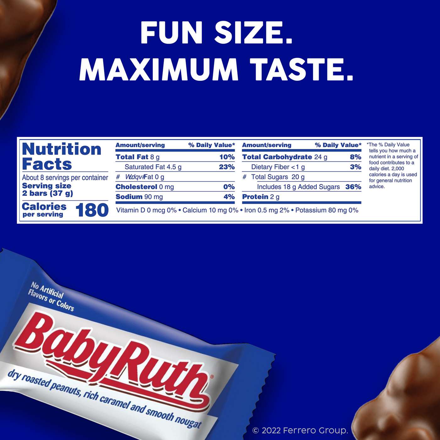Baby Ruth Chocolate Fun Size Candy Bars; image 8 of 9