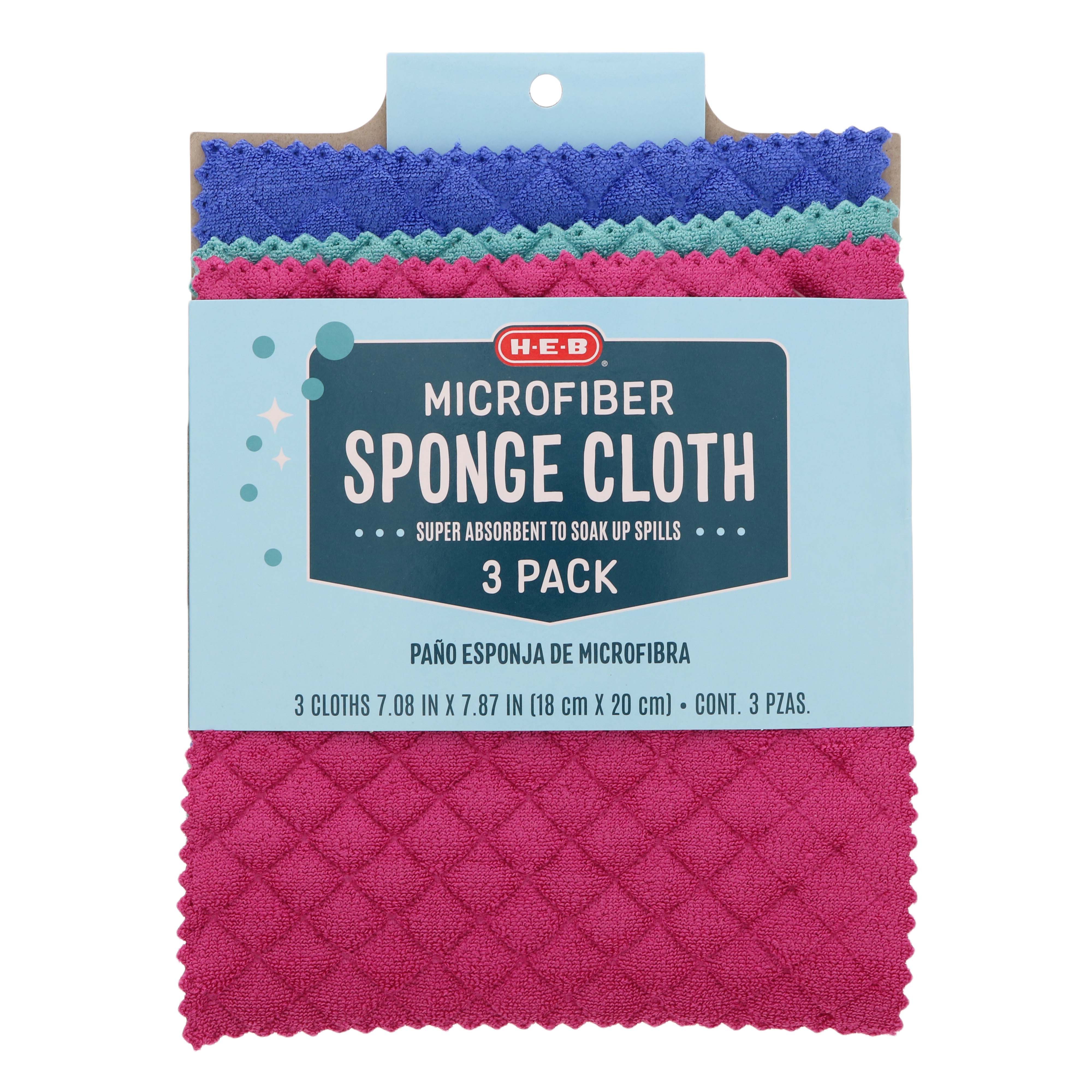 H-E-B Microfiber Sponge Cloth - Shop Sponges & Scrubbers At H-E-B