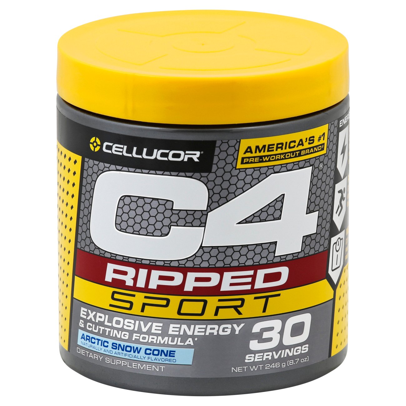 C4 Ripped Sport Preworkout Arctic Snow Cone Shop Diet & Fitness at HEB