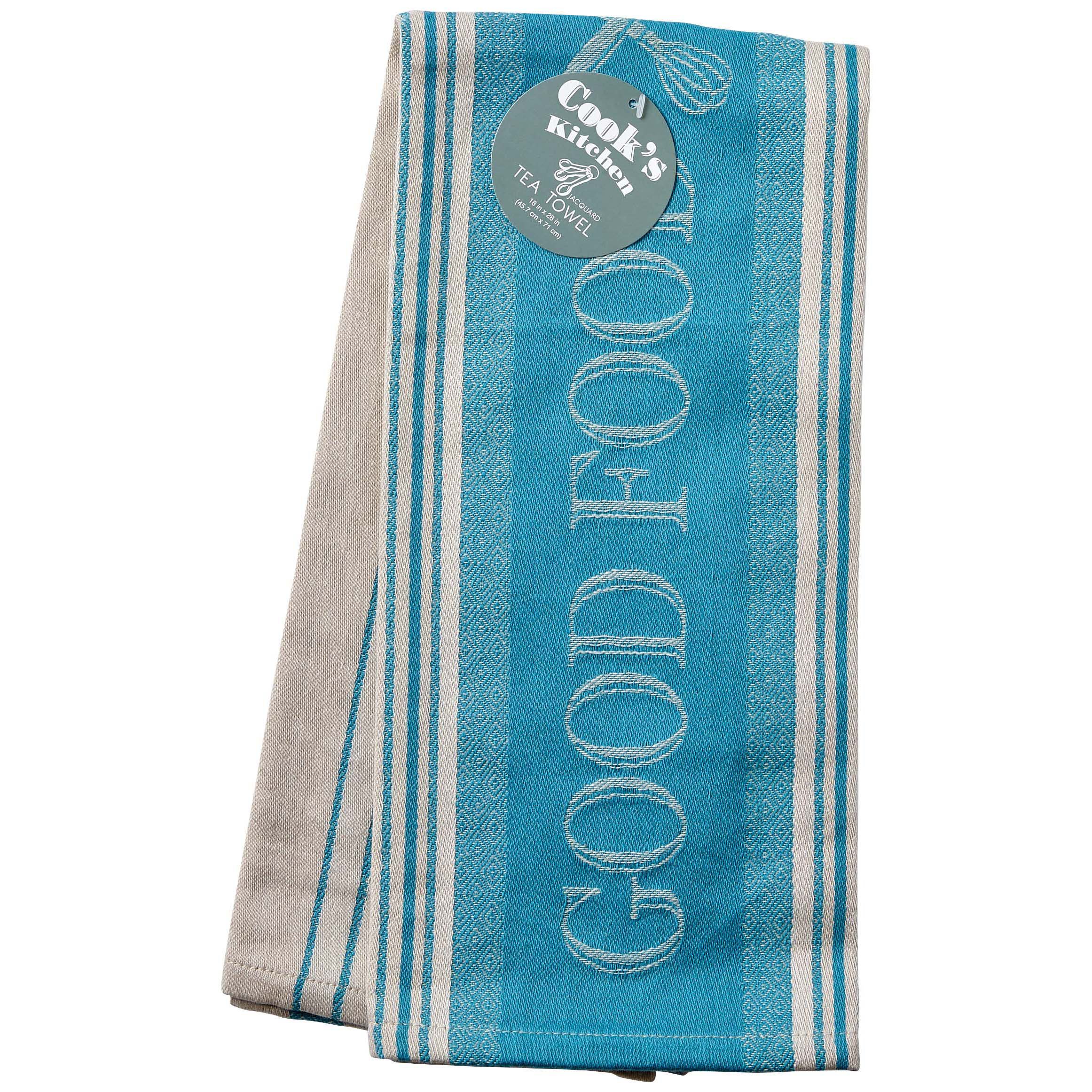 Kay Dee Designs Cooks Kitchen Teal Jacquard Towel Shop Kitchen Linens   002853074 1