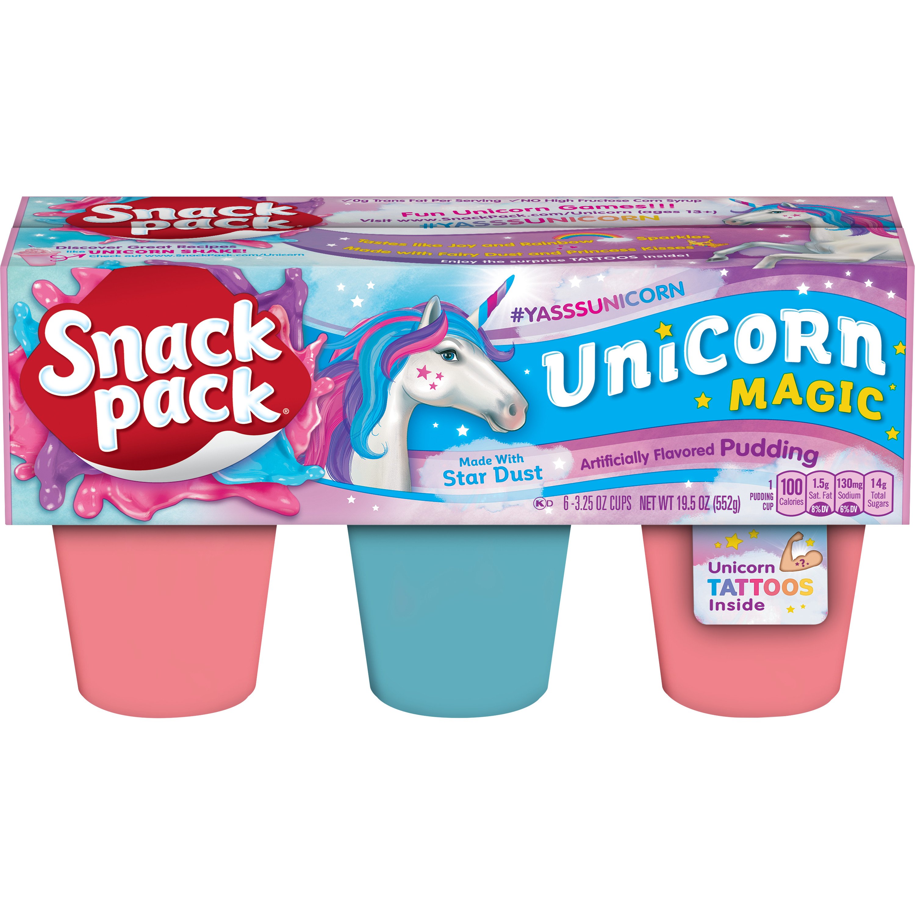 Snack Pack Unicorn Magic Pudding Shop Pudding & Gelatin at HEB