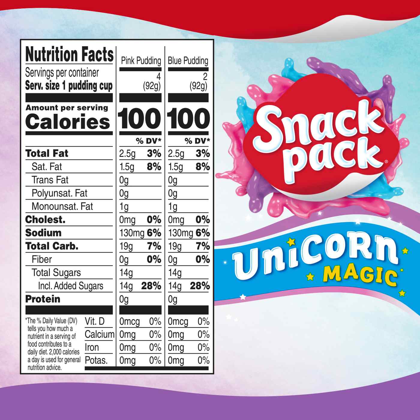Snack Pack Unicorn Magic Pudding Cups; image 3 of 7