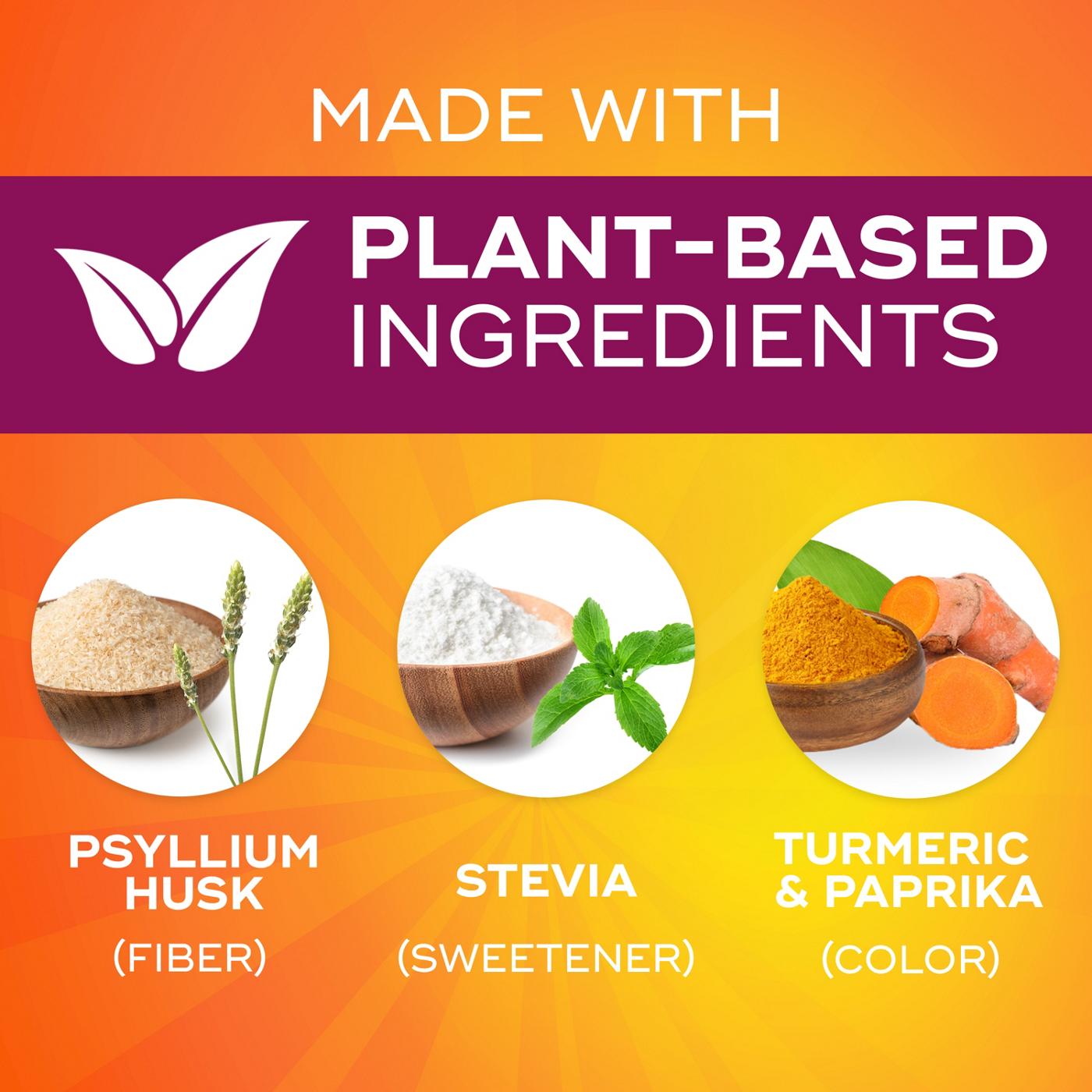 Metamucil Premium Blend Fiber Supplement, Daily Fiber Powder for Digestive Health, with Stevia Plant-Based Sweetener, Sugar-Free, Orange Flavor; image 4 of 8