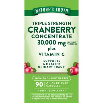 Nature's Truth Triple Strength Cranberry Concentrate Capsules, 90 ct