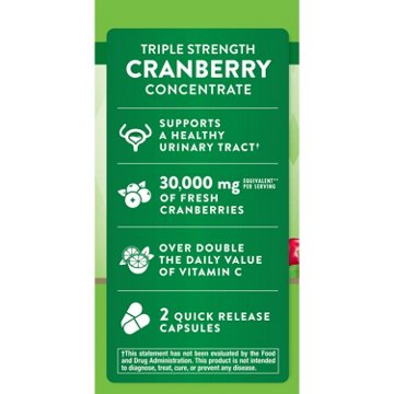 Nature's Truth Triple Strength Cranberry Concentrate Capsules, 90 ct
