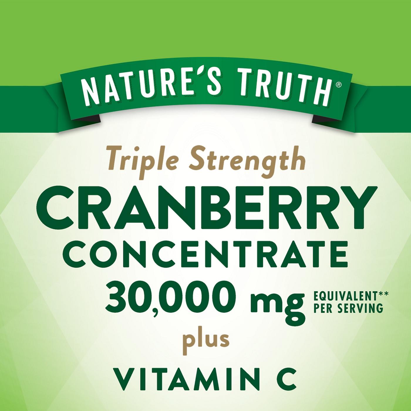 Nature's Truth Triple Strength Cranberry Concentrate Capsules - 15000 mg; image 5 of 5