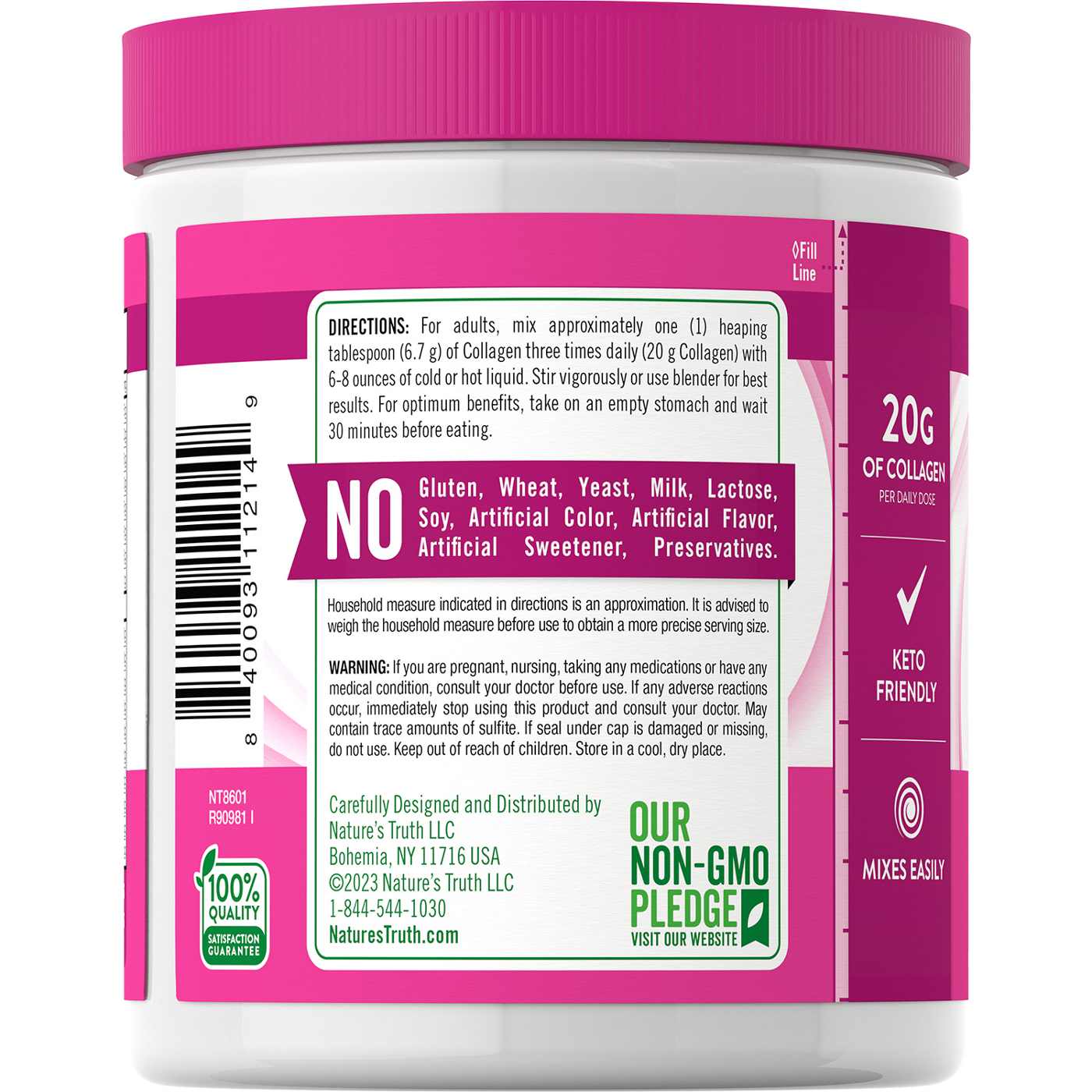 Nature's Truth Ultra Collagen Unflavored Powder; image 4 of 4