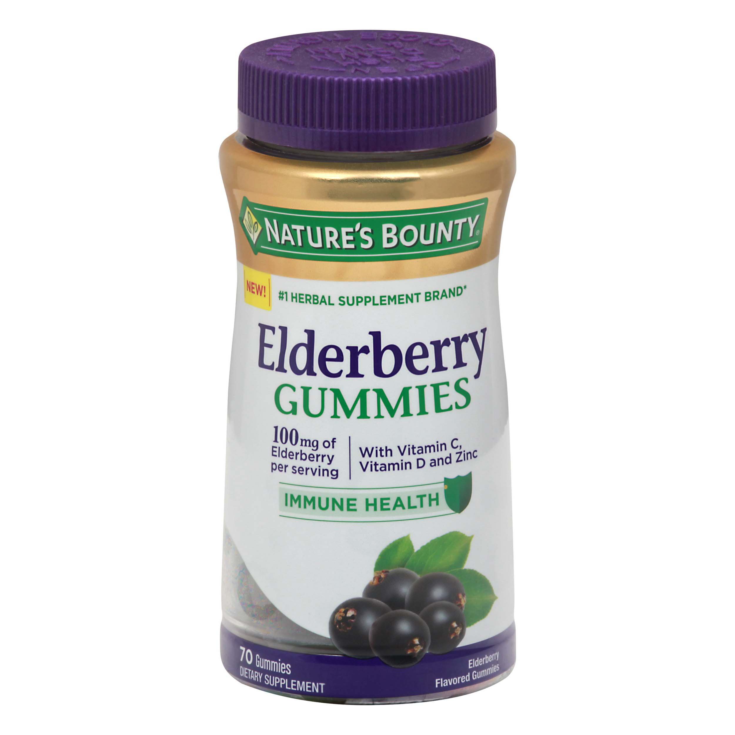 Nature's Bounty Elderberry Gummies Immune Health Shop Herbs