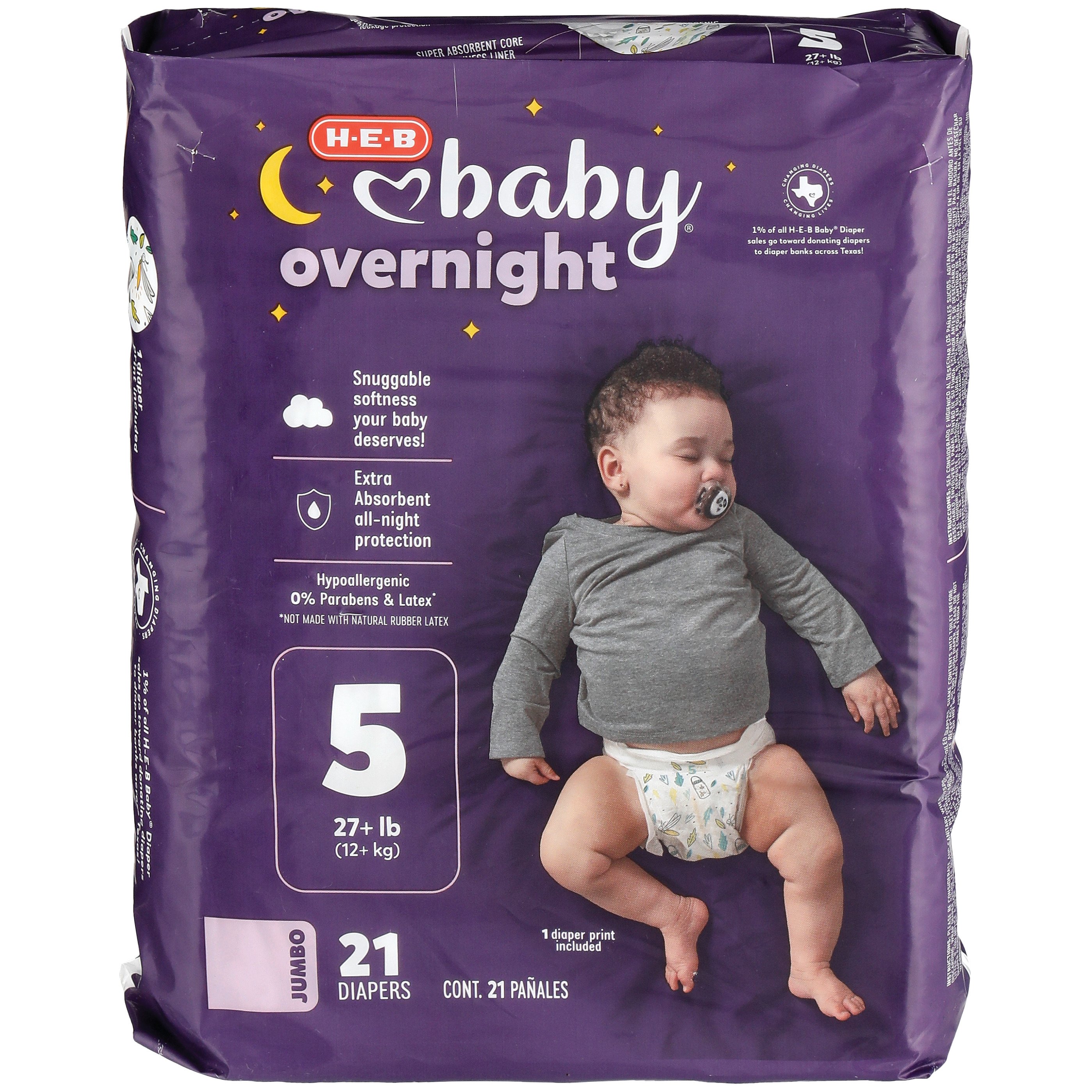 H-E-B Baby Jumbo Pack Diapers - Newborn - Shop Diapers at H-E-B
