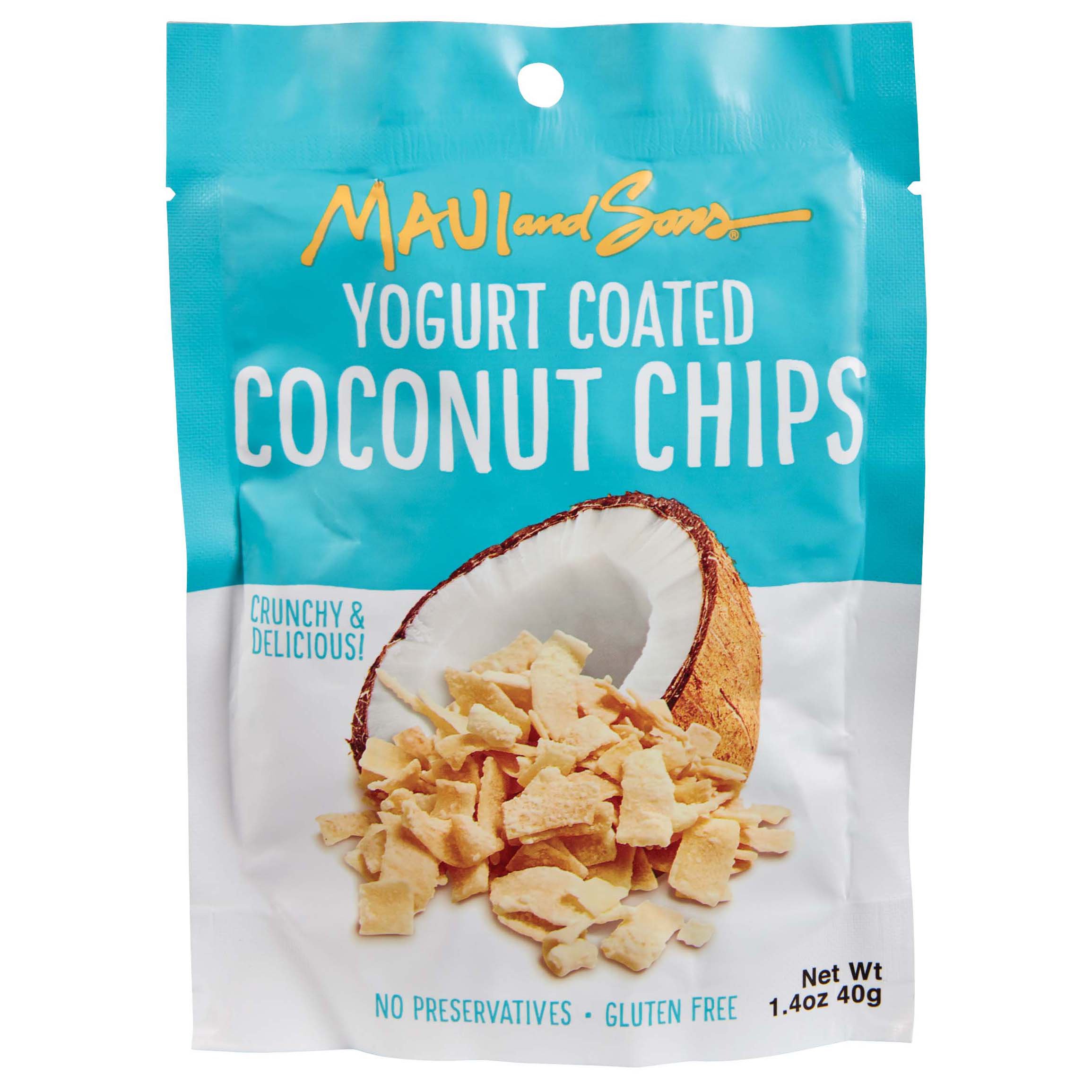 Maui and Sons Yogurt Coated Coconut Chips Shop Canned & Dried Food at