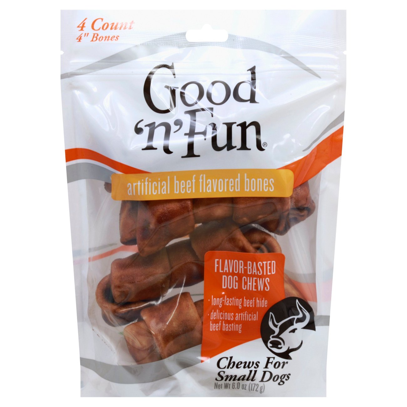 Healthy Hide Good 'n' Fun 4 in Beef Flavored Bones Dog Treats Shop