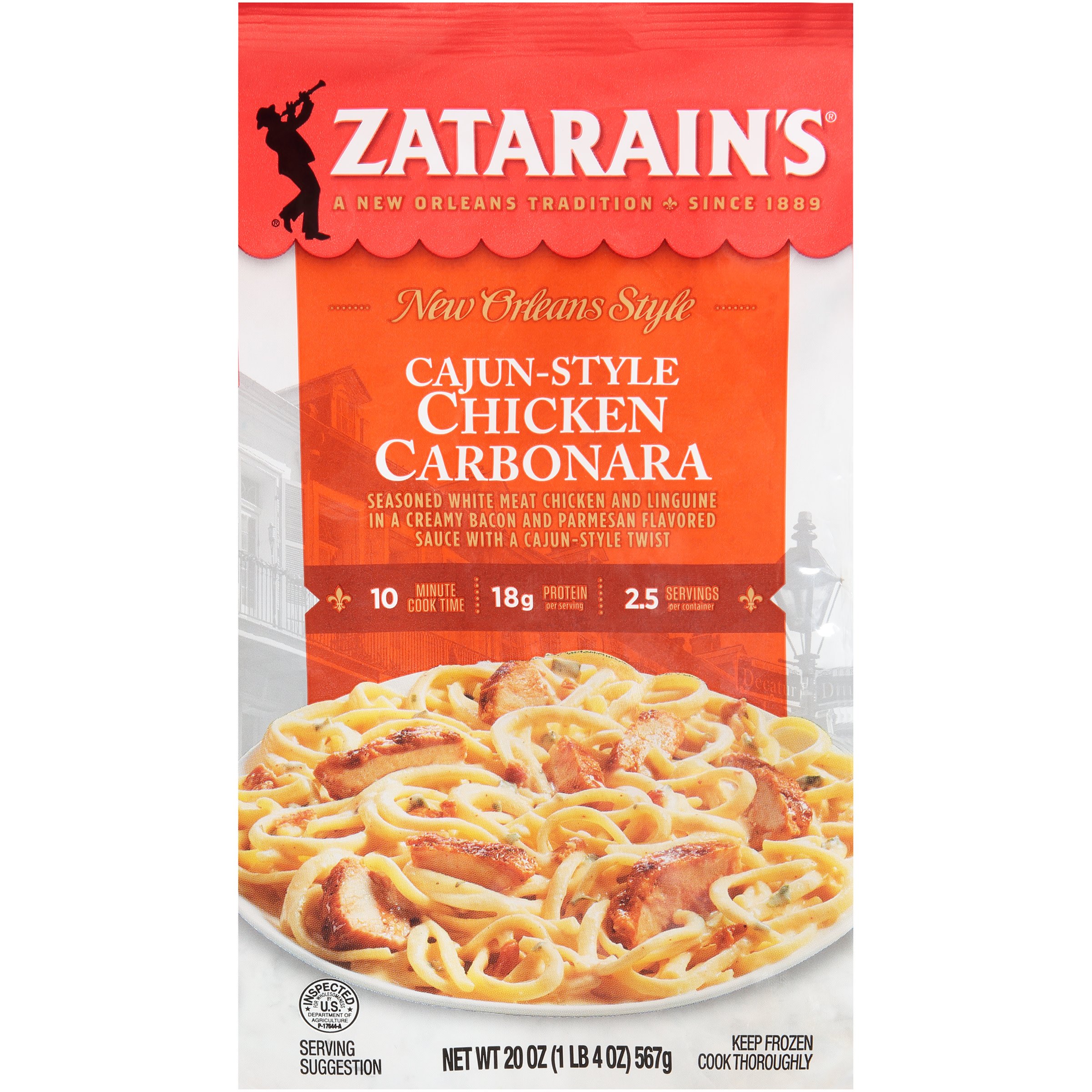 Zatarain's New Orleans Style Chicken Carbonara Shop Entrees & Sides at HEB