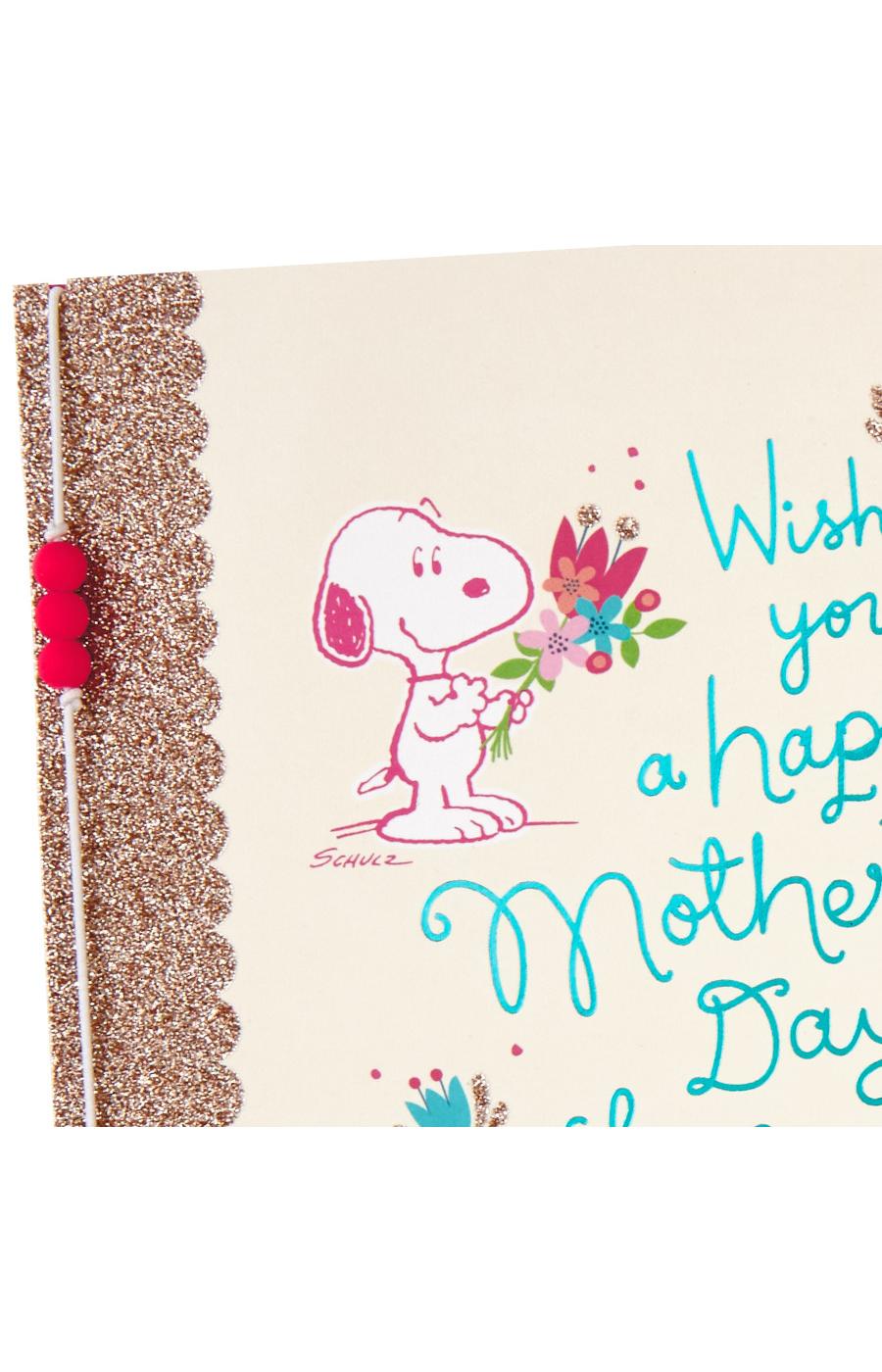 Hallmark Snoopy with Flowers Peanuts Mother's Day Card - S27, S10; image 4 of 6