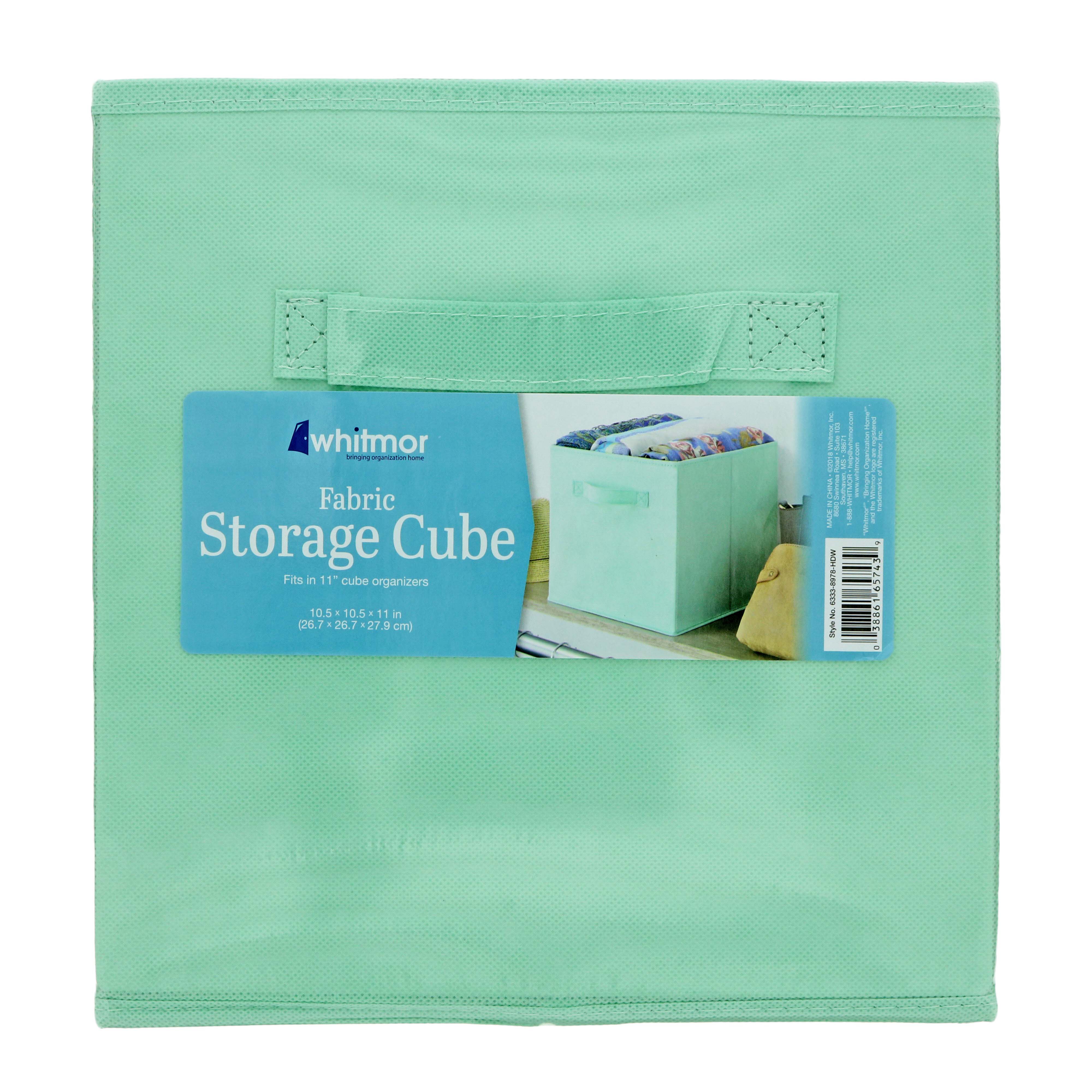 Whitmor Honeydew Fabric Collapsible Storage Cube Shop Storage bins at