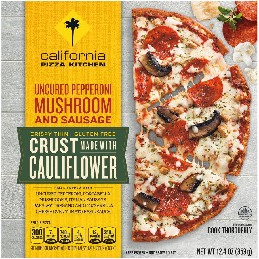 California Pizza Kitchen Uncured Pepperoni Mushroom And Sausage Crispy Thin Cauliflower Crust Pizza Shop Pizza At HEB