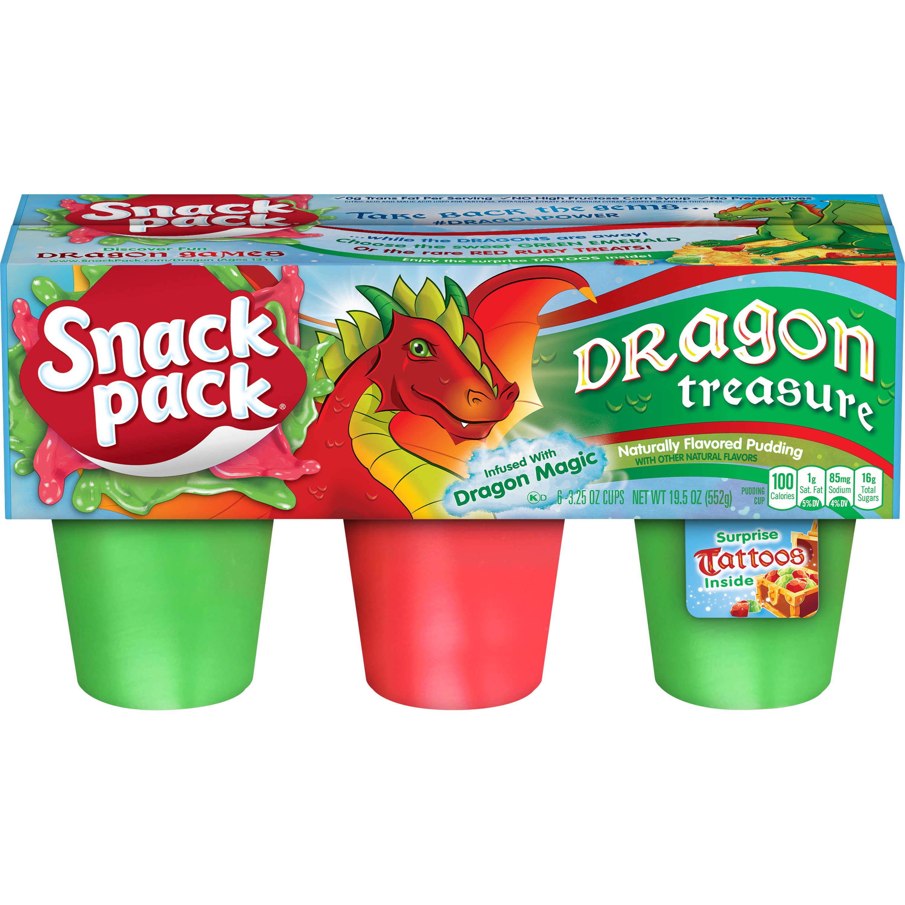 Snack Pack Dragon Treasure Pudding - Shop Pudding & Gelatin At H-E-B