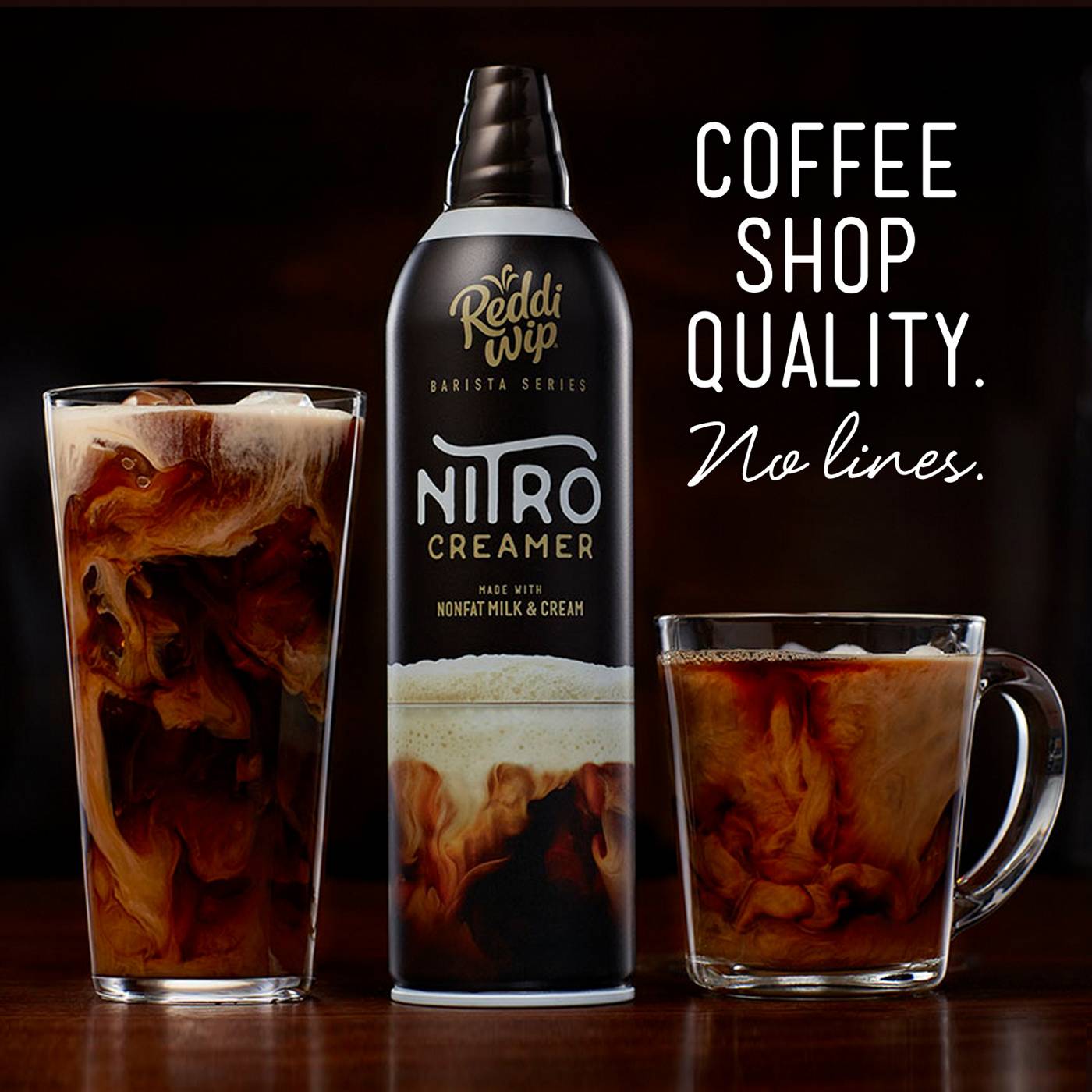 Reddi Wip Barista Series Nitro Coffee Creamer Topper Made with Nonfat Milk and Cream; image 3 of 7