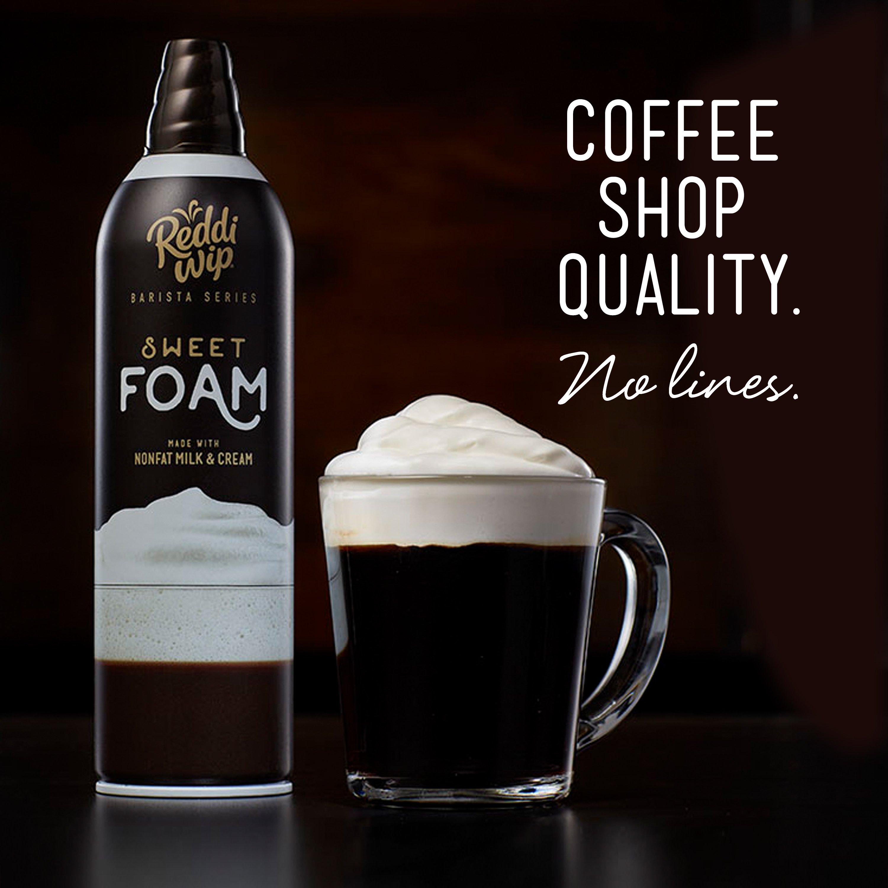 Reddi-Wip Barista Sweet Foam Coffee Topper 13 oz. - 6/Case