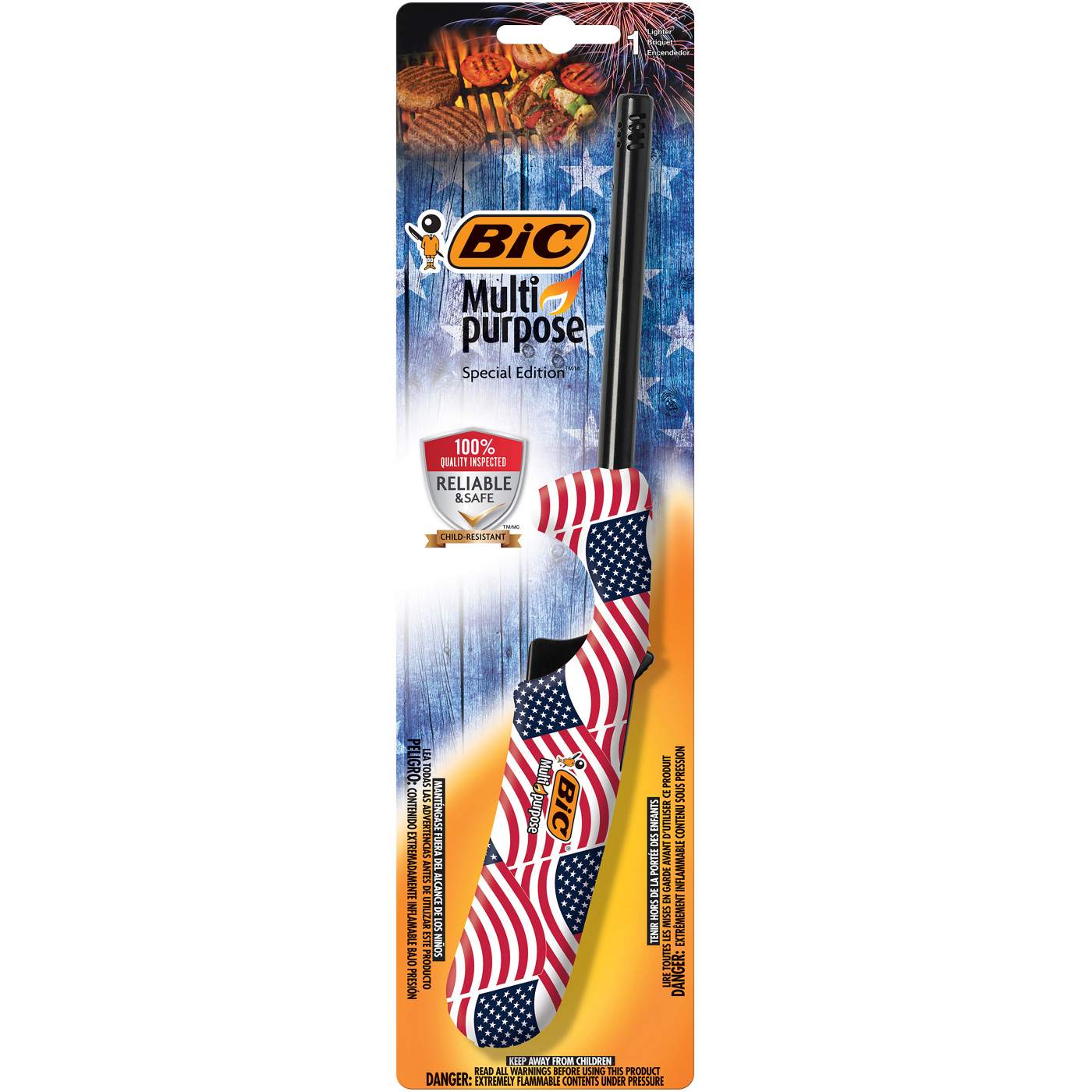 Bic Multi-Purpose Design Edition Americana Lighter; image 1 of 3