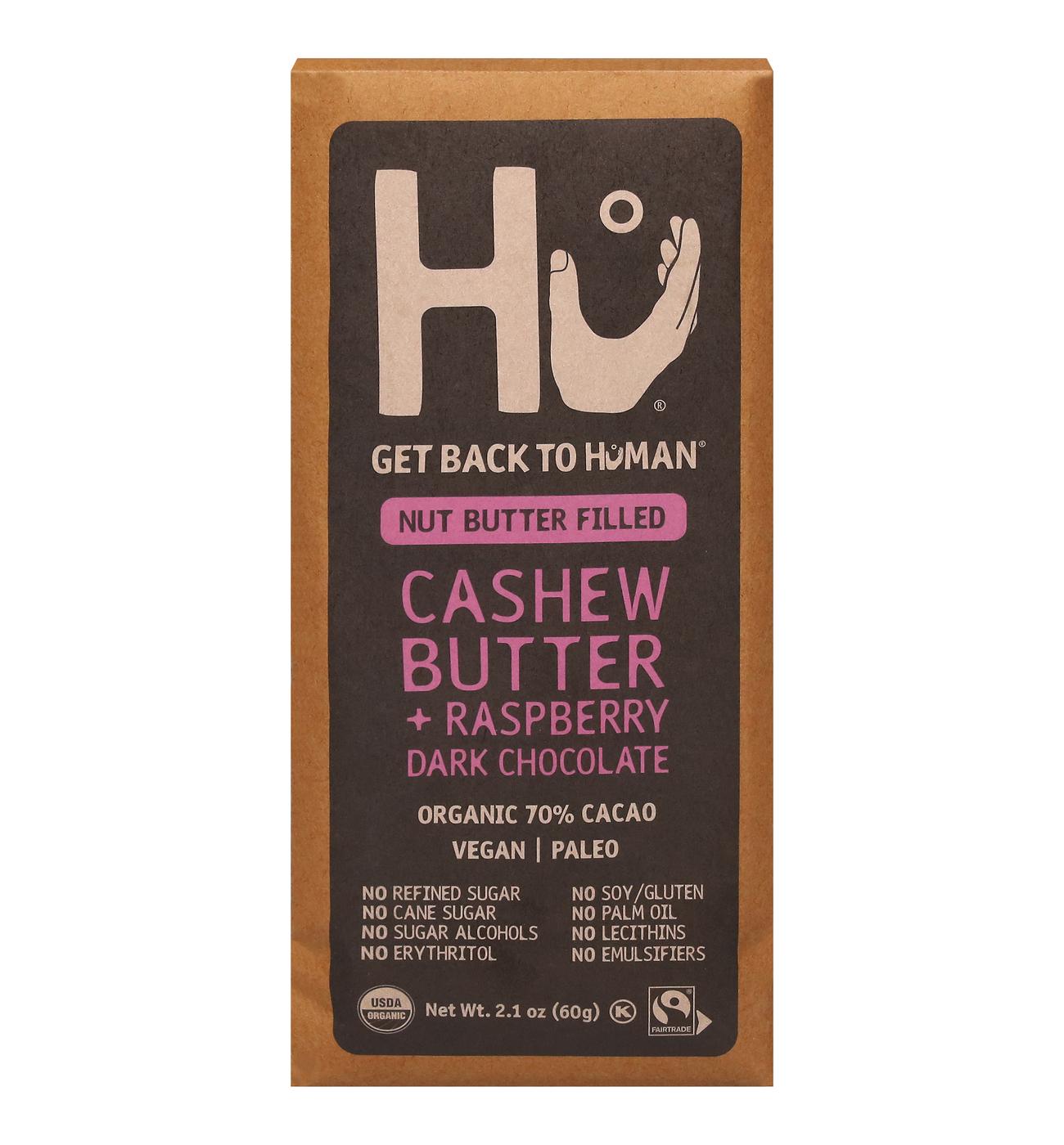 Hu Cashew Butter + Raspberry Dark Chocolate Bar; image 1 of 2