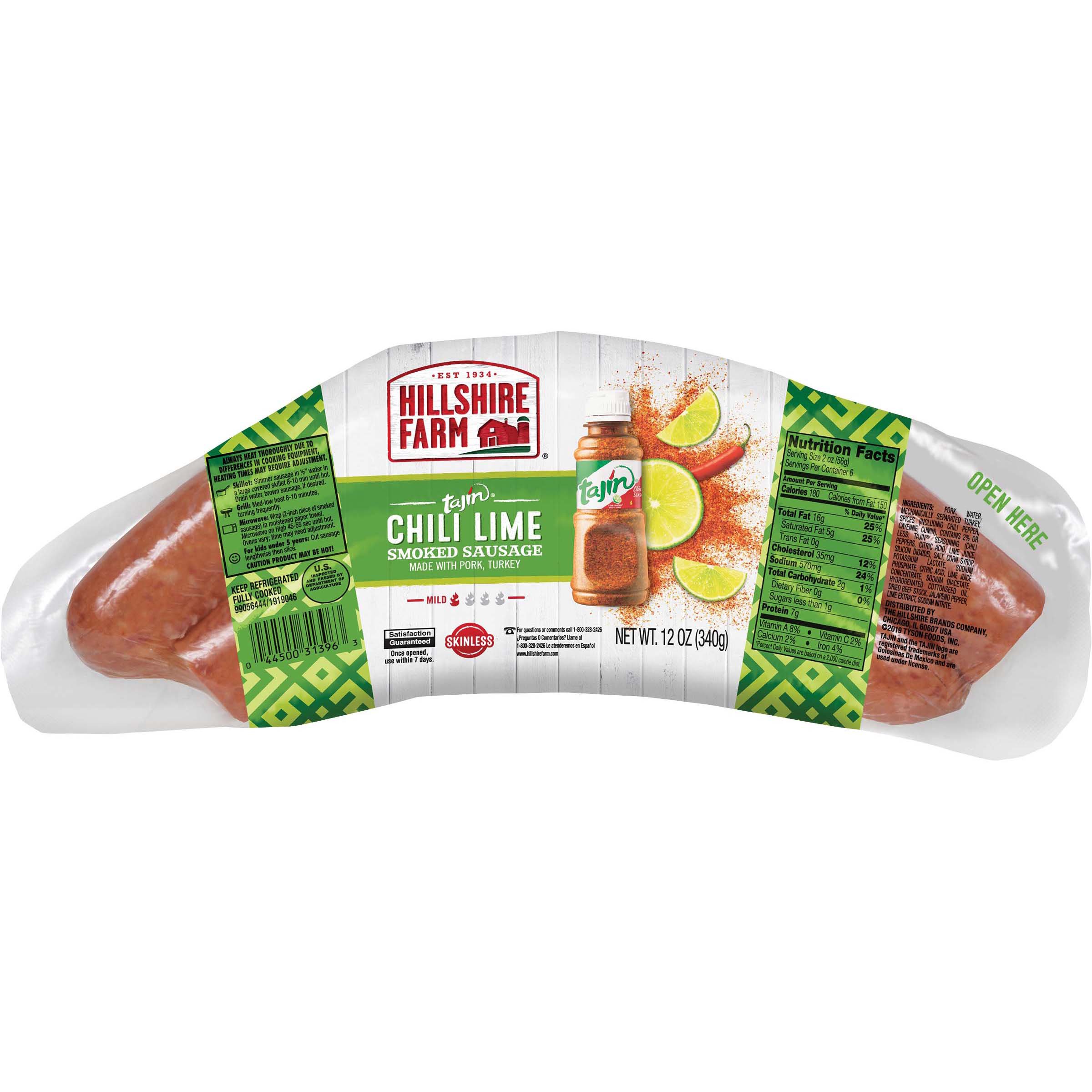 Hillshire Farms Tajin Chili Lime Smoked Sausage Shop Sausage at HEB