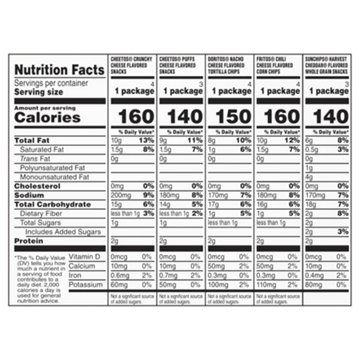 Frito Lay Cheesy Mix Snacks Variety Pack 