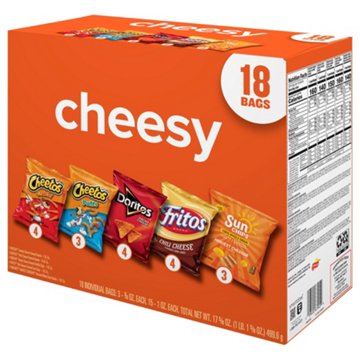 Frito Lay Cheesy Mix Snacks Variety Pack 