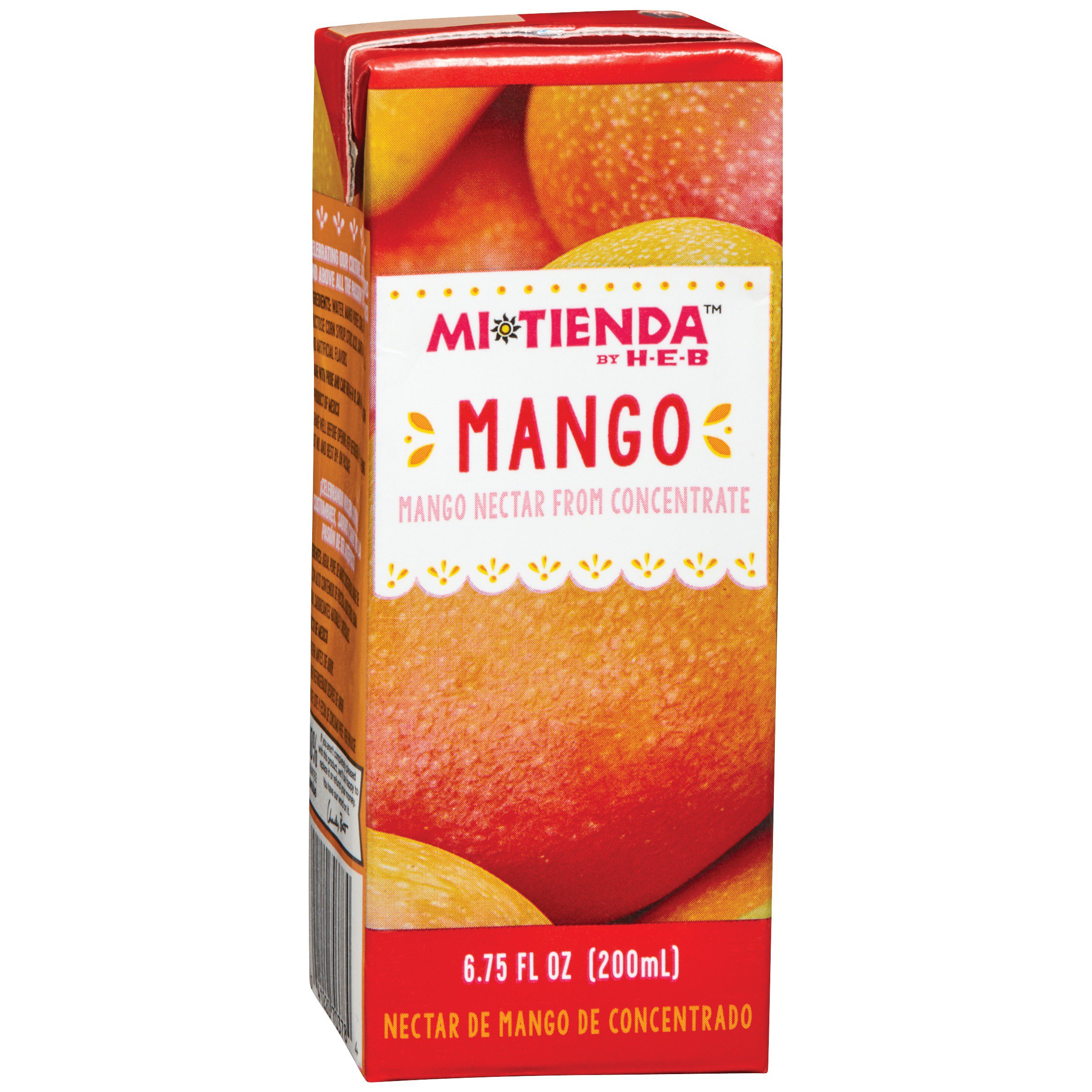 H-E-B Mi Tienda Mango Nectar Juice Box, 6.75 oz