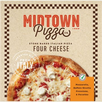 Midtown by H-E-B Four Cheese Stone Baked Italian Pizza