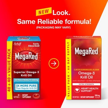MegaRed 500mg Extra Strength Omega-3 Krill Oil