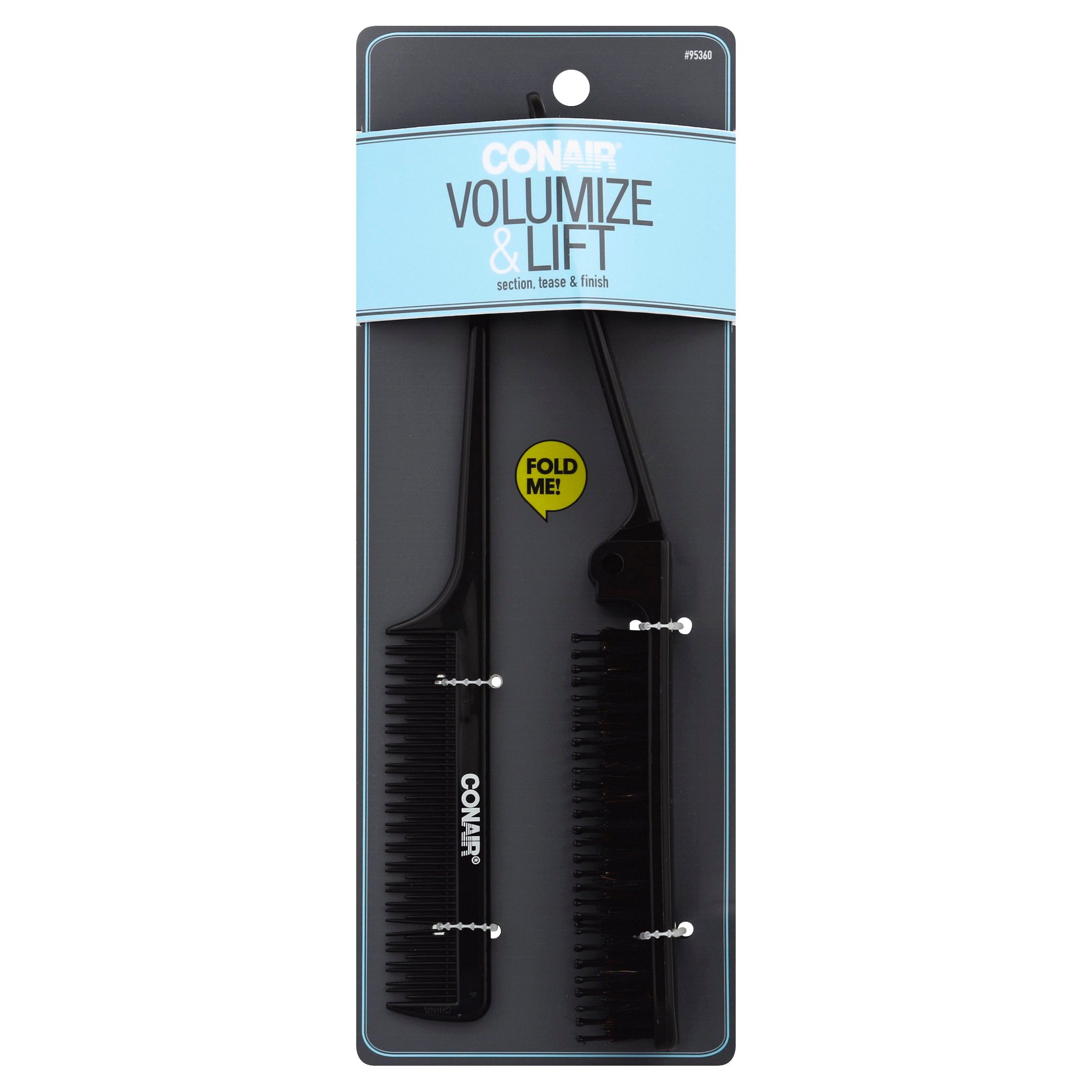 Conair Volumize & Lift Teasing Comb & Brush Shop Brushes & Combs at HEB