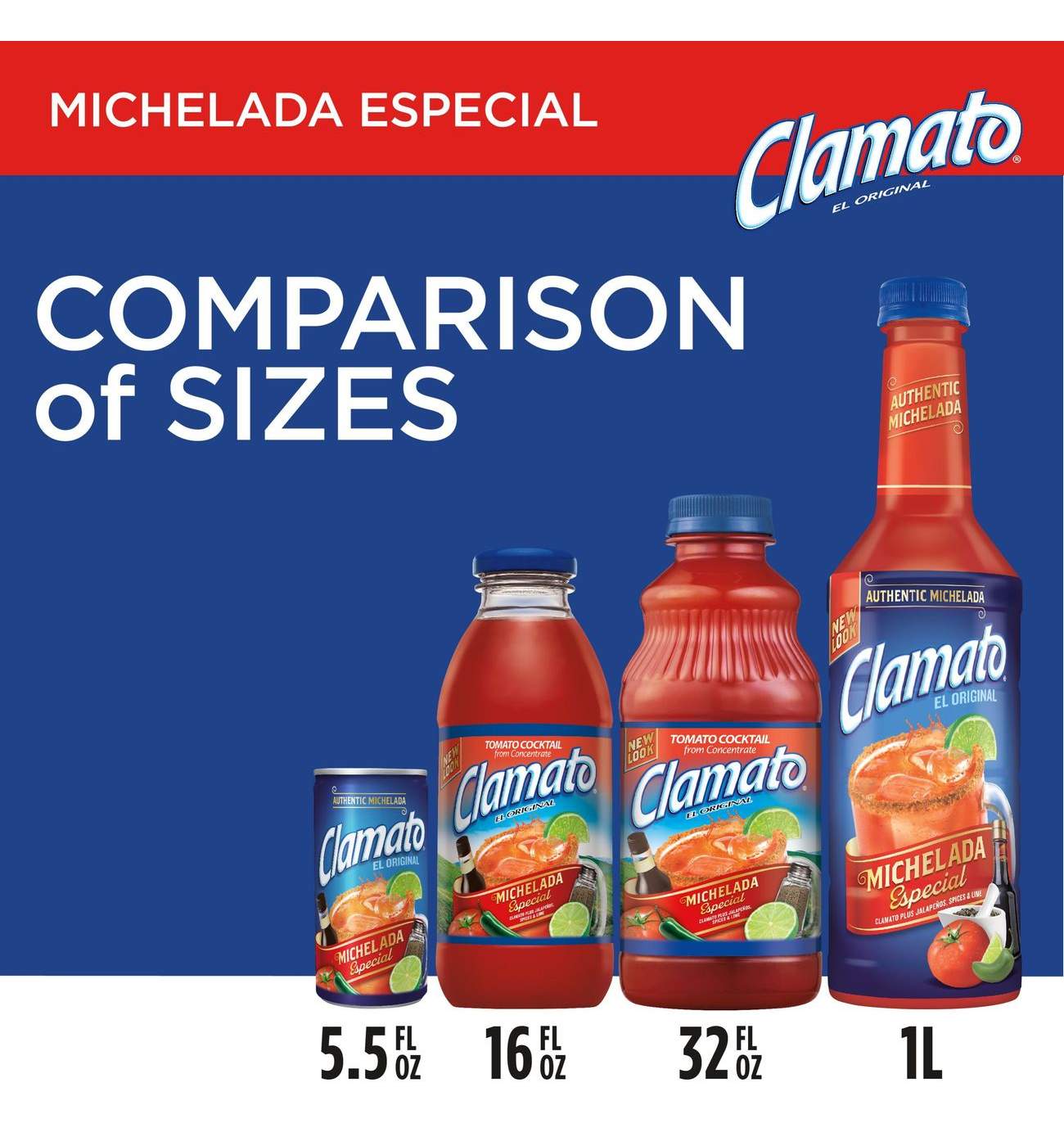 Clamato Preparado Michelada Tomato Cocktail Mixer; image 3 of 6