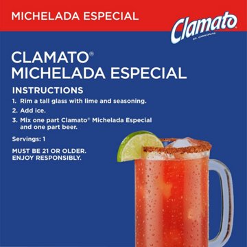 Clamato Preparado Michelada Tomato Cocktail Mixer, 1 L