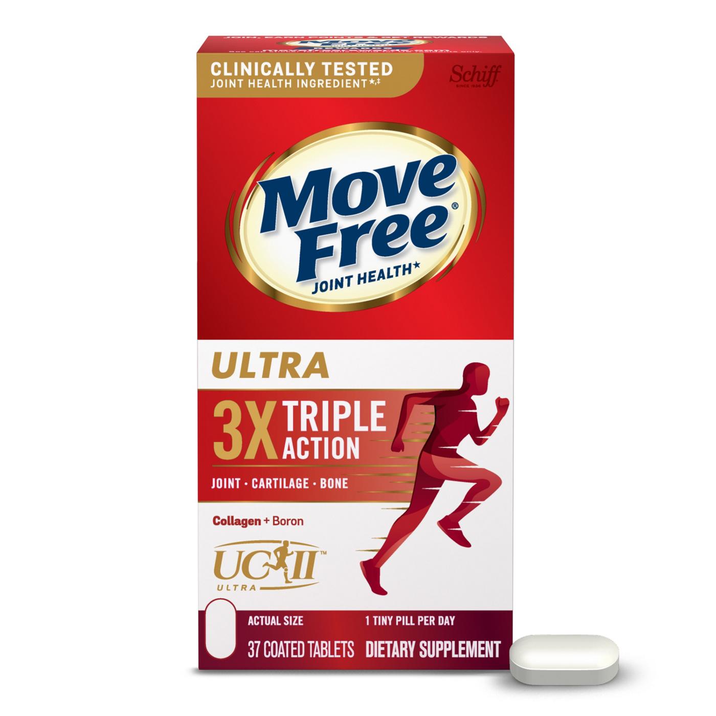 Schiff Move Free Ultra Triple Action with Type II Collagen Boron & HA; image 1 of 8