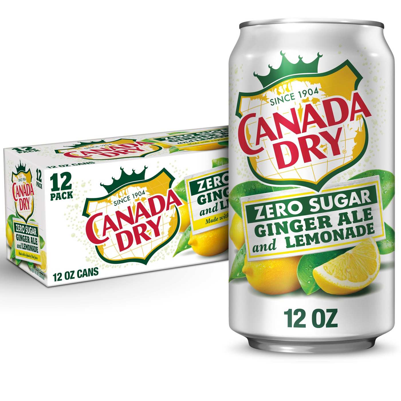 Canada Dry Diet Ginger Ale And Lemonade 12 oz Cans; image 4 of 5