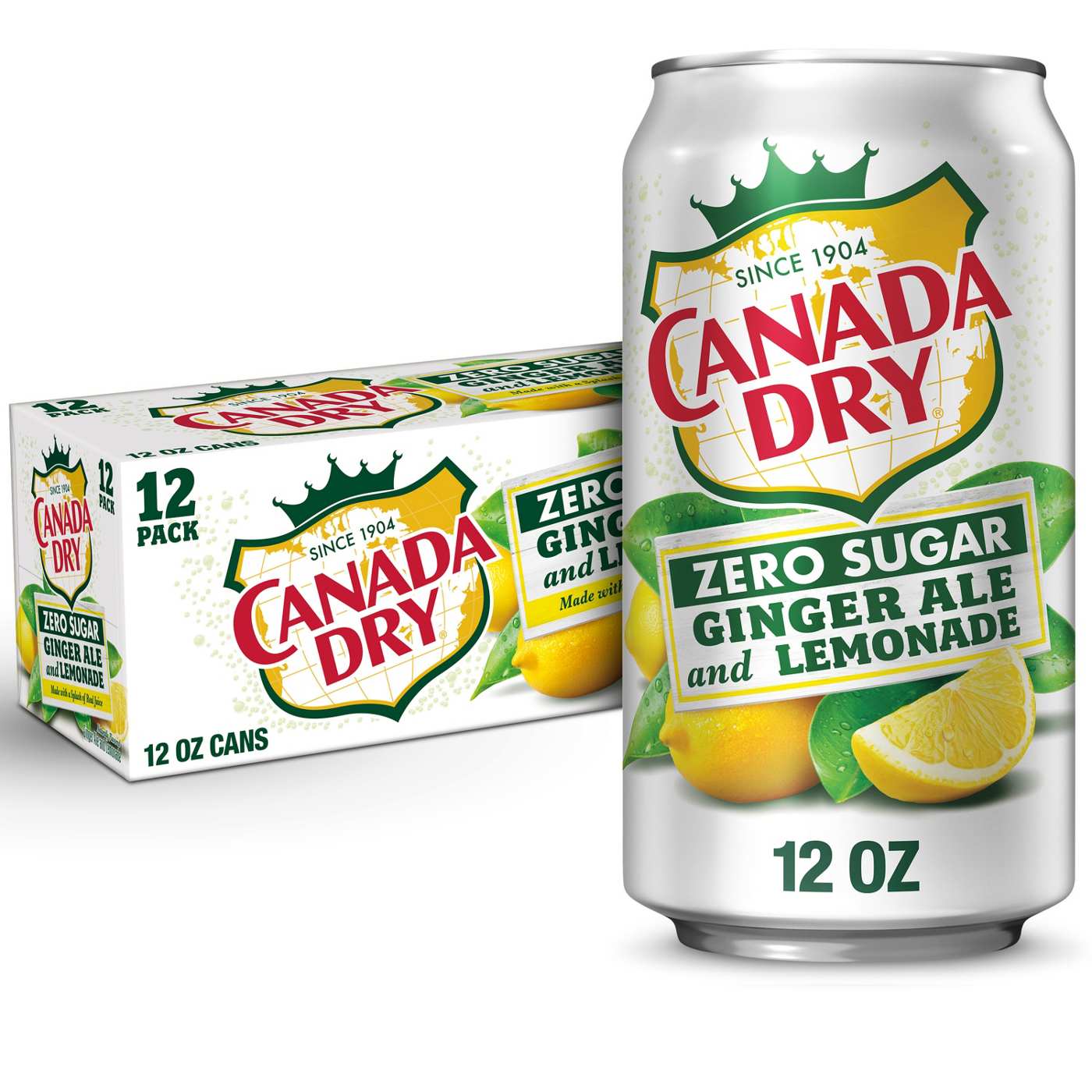 Canada Dry Diet Ginger Ale And Lemonade 12 oz Cans; image 5 of 5