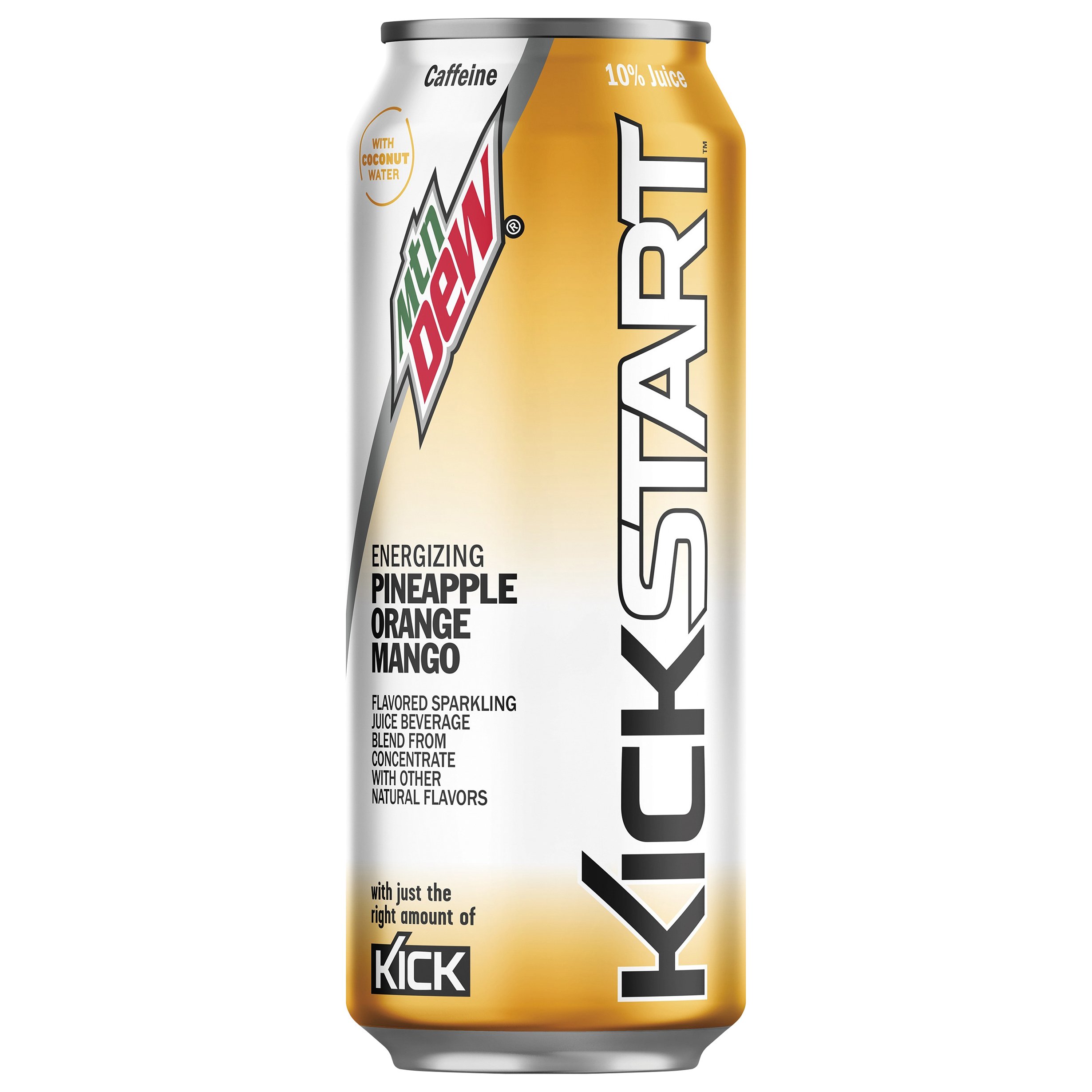 Mountain Dew KickStart Energizing Pineapple Orange Mango Beverage