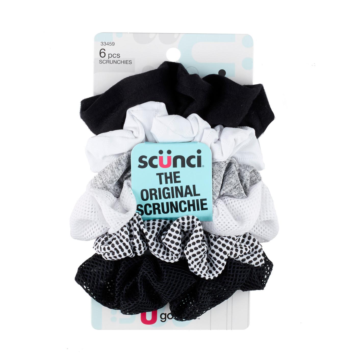 Scunci Mixed Texture Fabric Scrunchies; image 1 of 2