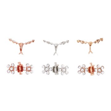 Scunci Mini Rhinestone Jaw Clips