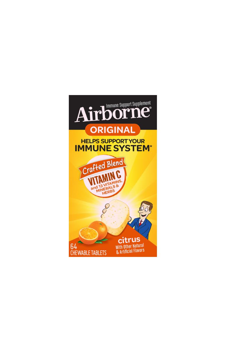 Airborne Immune Support Chewable Tablets - Citrus ; image 1 of 2