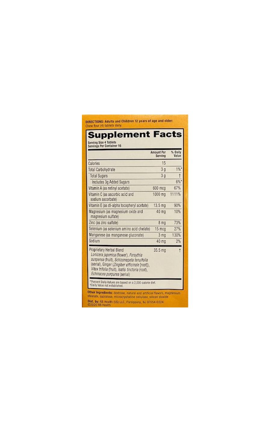 Airborne Immune Support Chewable Tablets - Citrus ; image 2 of 2