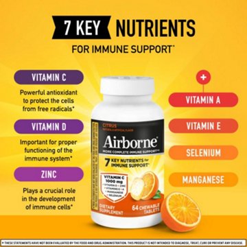 Airborne Citrus Chewable Tablets