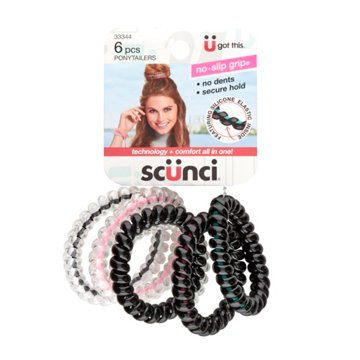Scunci Spiral Ponytailers, 6 ct