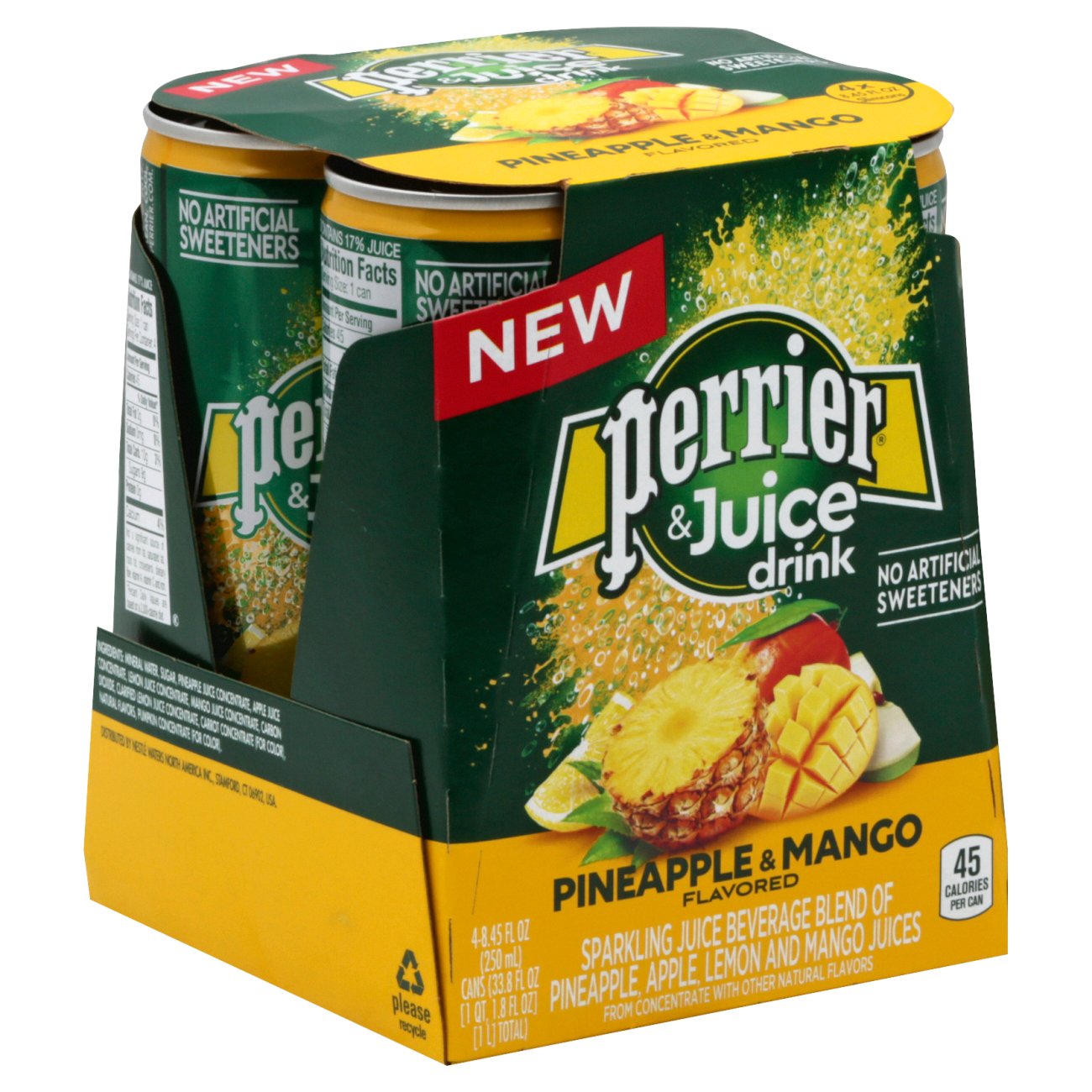 Perrier & Juice Pineapple & Mango Flavored Drink 8.45 oz Cans Shop