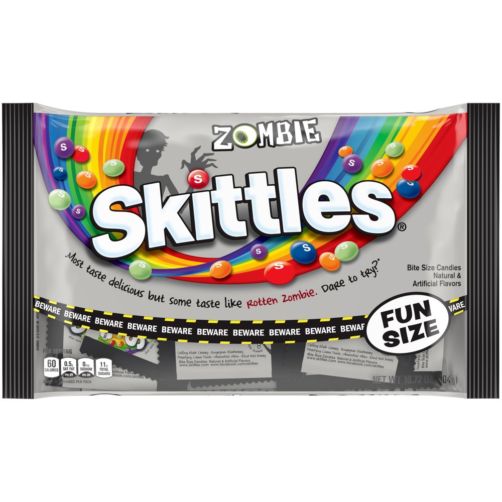 Skittles Zombie Fun Size Halloween Candy Bag - Shop Candy at H-E-B