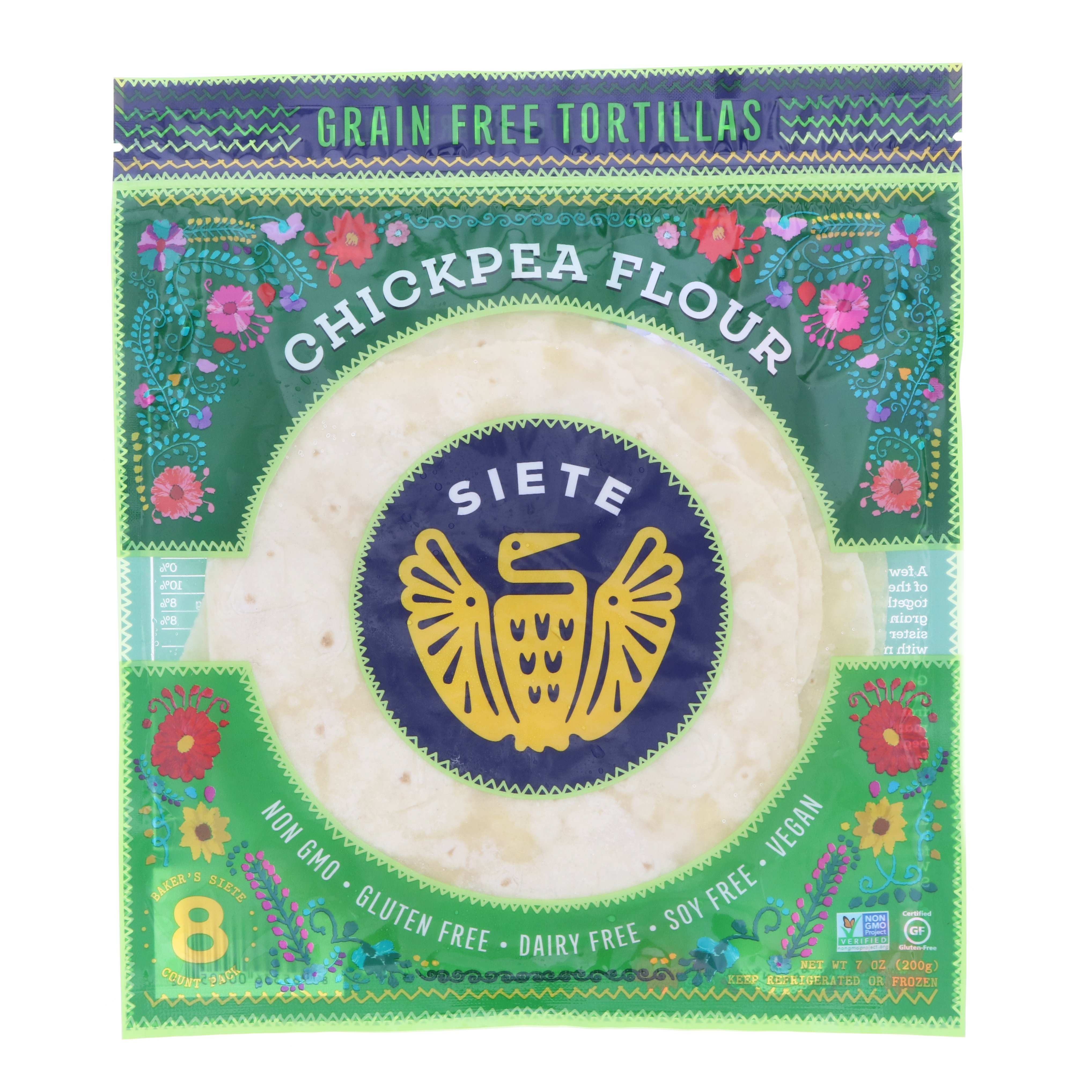 Siete Chickpea Flour Tortillas Shop Tortillas at HEB