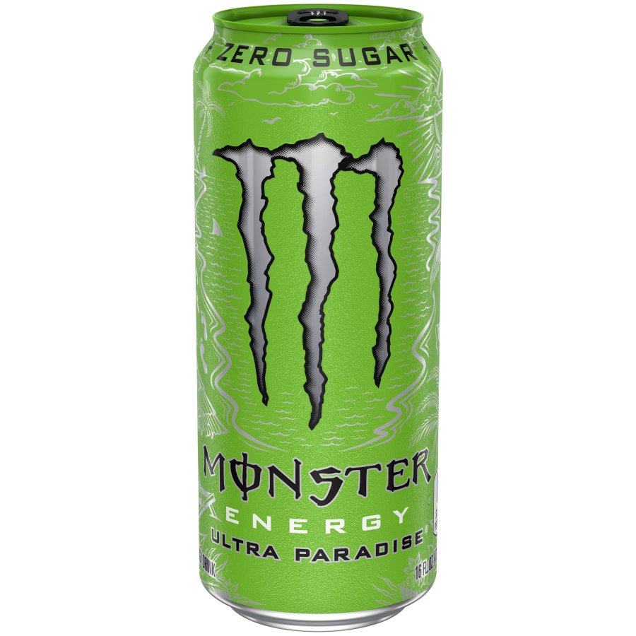 monster energy drink label caffeine