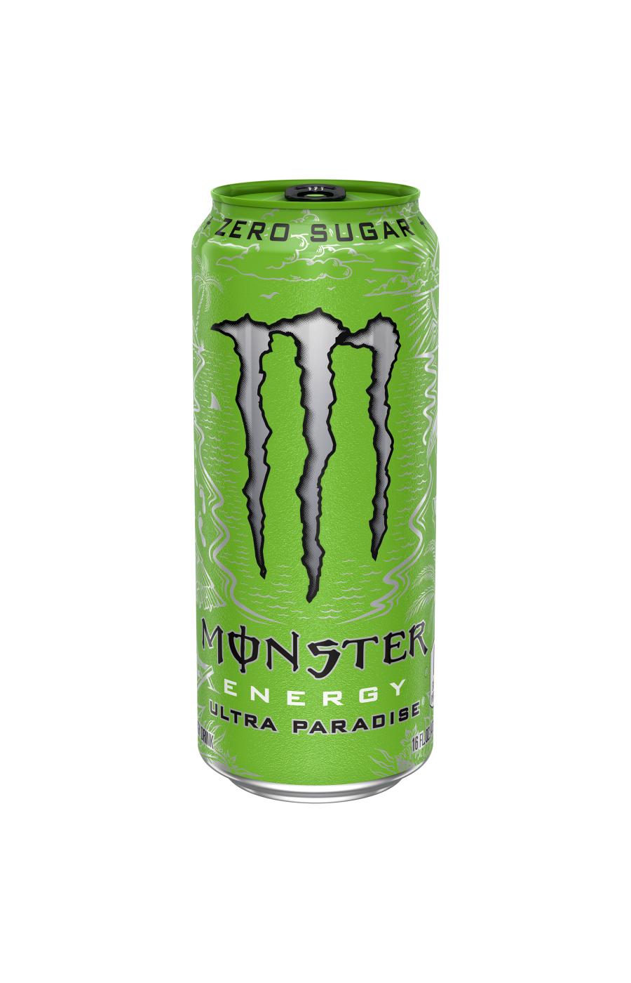 monster energy drink label caffeine