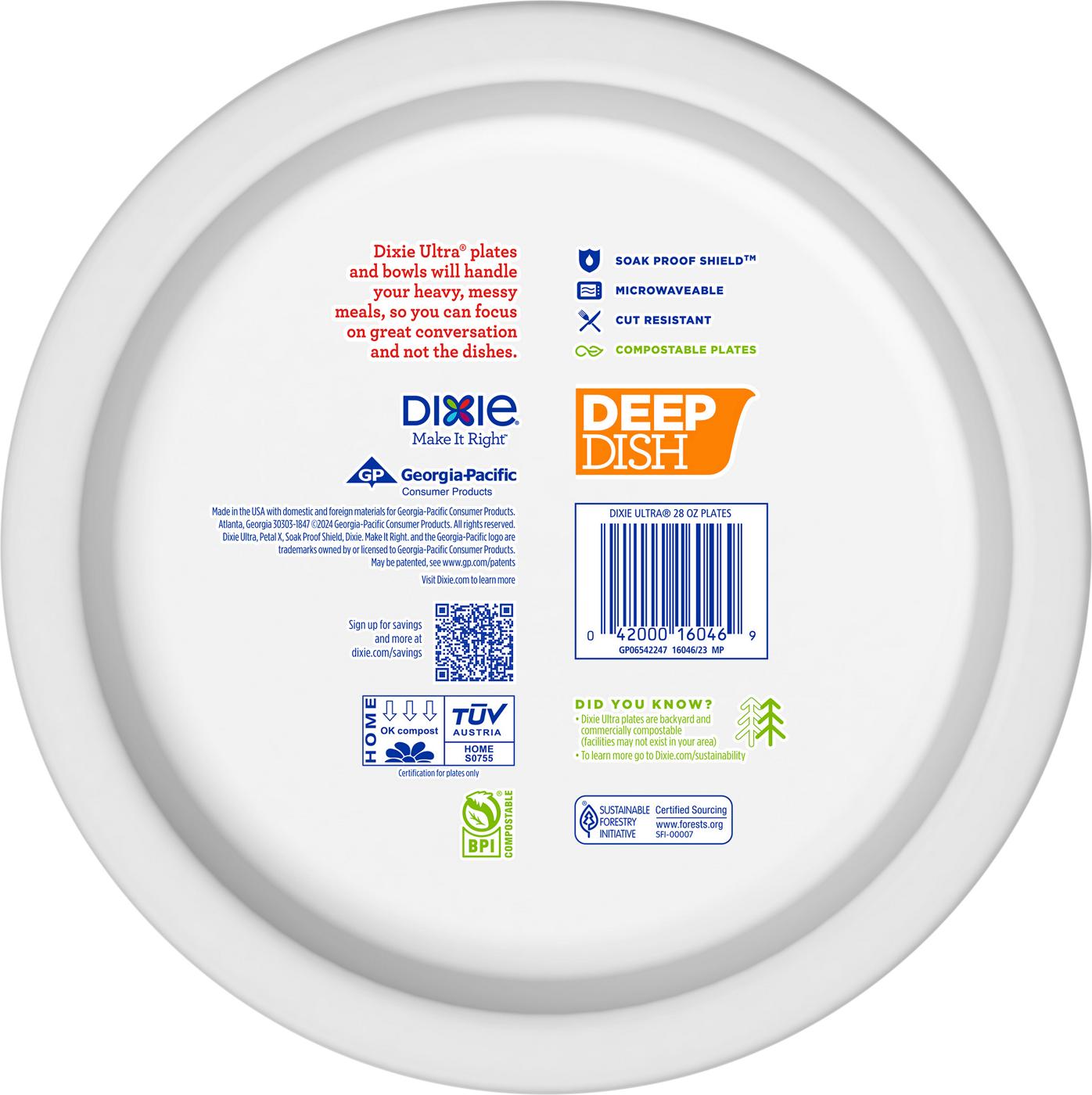 Dixie Ultra 9.6 in Deep Dish Paper Plates Shop Plates & bowls at HEB