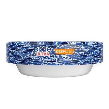 Dixie Ultra  9 in Compostable Deep Dish Paper Plates, 40 ct
